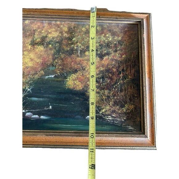 William J.Lafferty"Stream Of Memory"Signed Original Oil Painting Framed 12"x9" - Picture 7 of 9